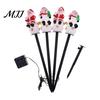 Outdoor Seasonal Atmosphere Lights Christmas Solar Stake Lights, Santa Snowman Tree Figurine Lawn Warm White LED Garden Ornaments Waterproof for