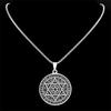 Norse Runes And Hebrew Zodiac Constellation Pendant With Stainless Steel Star Of David Necklace