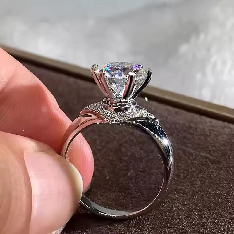 

Huitan Eternity AA Cubic Zirconia Rings Women for Engagement Wedding Accessories Temperament Lady Rings Classic Timeless Jewelry 10