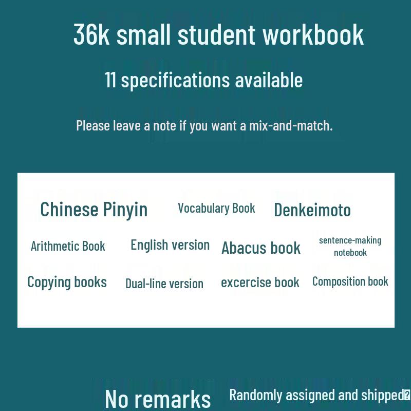

36K Tianzige Pinyin Notebook for Kindergarten & Primary Students - Double-Sided Practice for New Words.