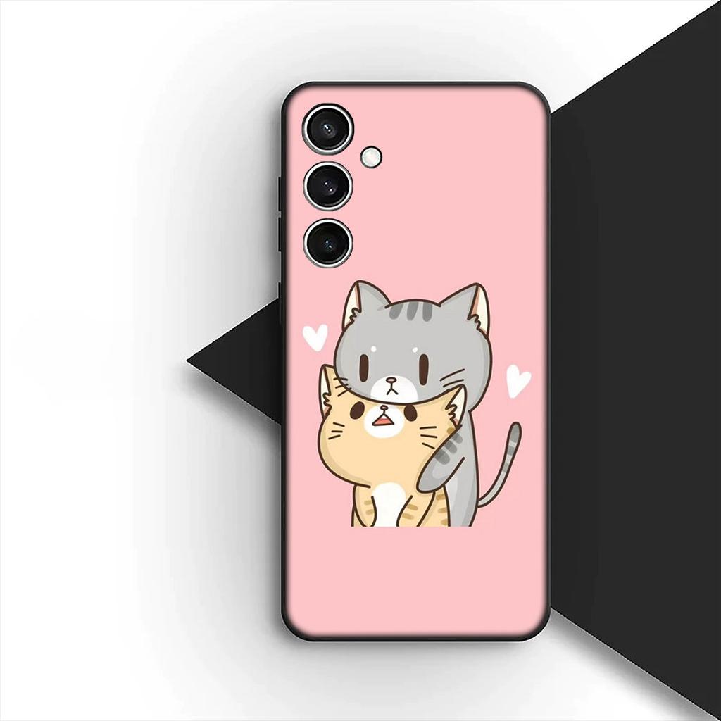 Soft Cover for Apple iPhone 17 Pro XS Max Air 6 7 8 Plus 5 + SE 2022 SE2 16E Casing Phone Case Comics Cat Meow Lovely