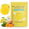 Turmeric & Kojic Acid Cleansing Pads for Dark Spots & Glowing Skin | Vitamin C & B5 Face Exfoliating Pads | (Pack 1) 60 PCS