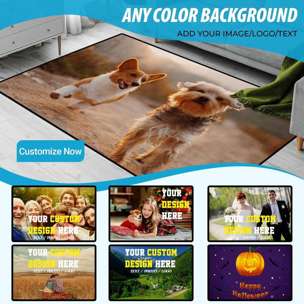 Wild Animal Lion Printed Carpet Living Room Bedroom Decor Kid Non-slip Parlor Floor Mat Surface Customized Carpet Birthday Gift