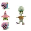 Cute Short Plush Cartoon Octopus Crab Starfish Snail Spongebob Series Toy Set
