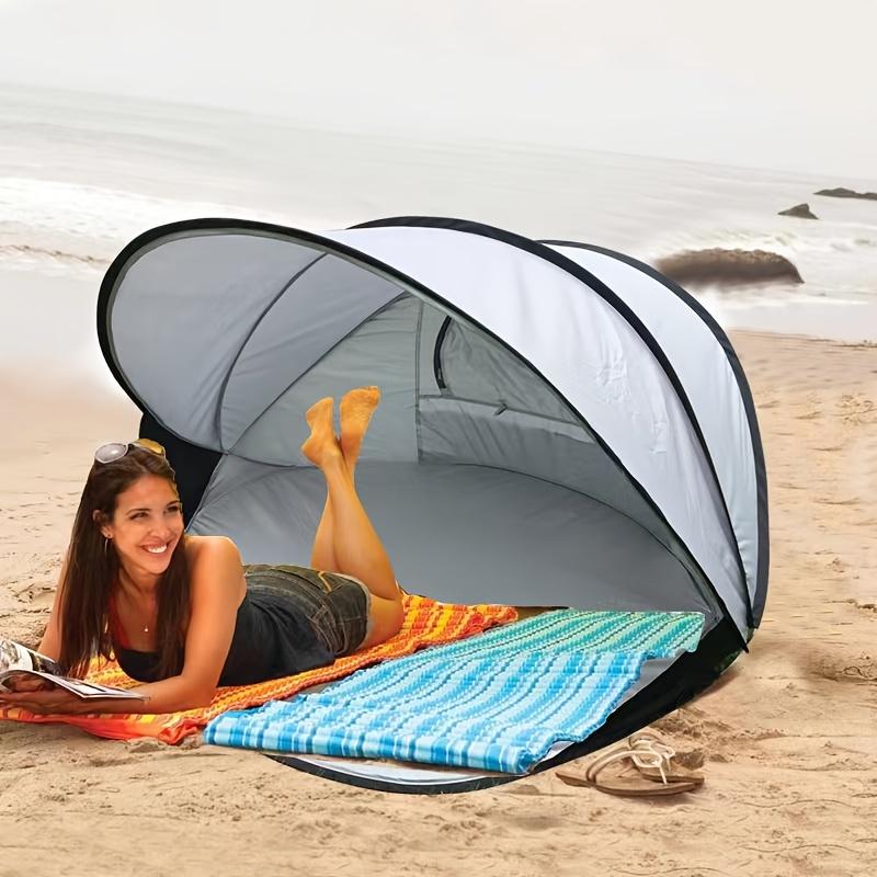 1pc Automatic Pop-Up Tent, 1-Second Quick Open, Extra Large Breathable Sunshade Park Camping Shelter for 3-4 People