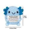Yarn Positive Crochet Axolotl Handmade Doll Uplifting Knitting Toy  for Girls Teens Friends