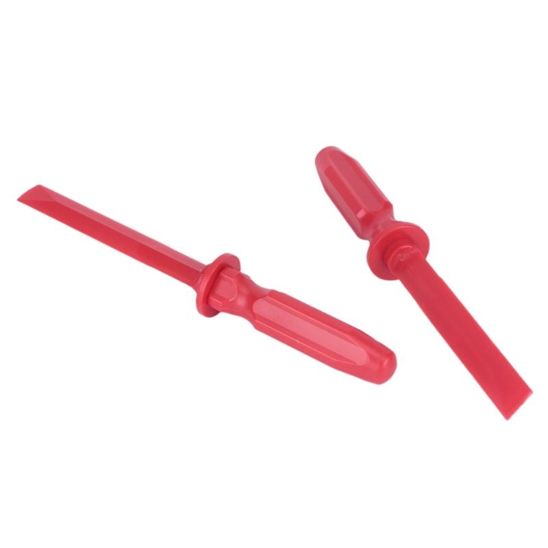 Plastic Blade Blade Scrapers,2-Piece Plastic Scrapers Gouge Set, Chemical Resistant No-Marring Tool for Adhesives and Paint Removal