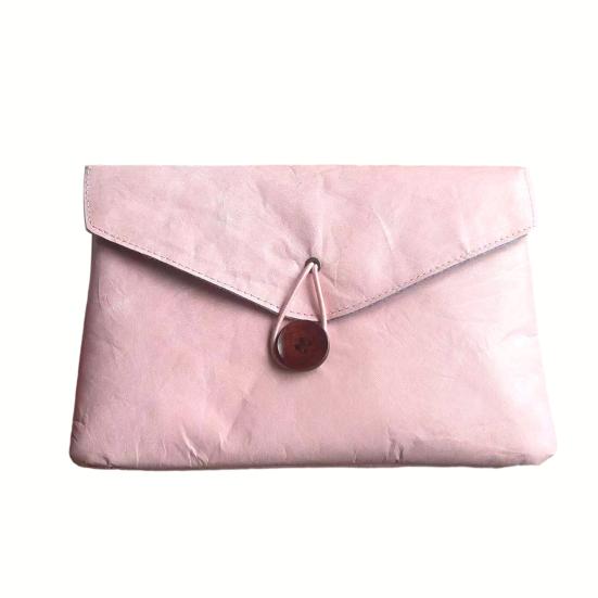 Dossier en Papier Tyvek avec Chemise Enveloppe Portfolio Imperméable avec Fermeture à Bouton Housse de Protection Portable pour Tablette IPad Documents