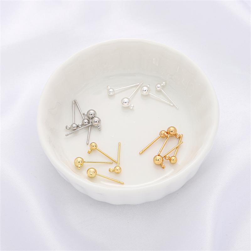 1Pair Copper Ball Belt Sling Needle For DIY Necklace Bracelet Jewelry Making Accessories Handmade Supplies