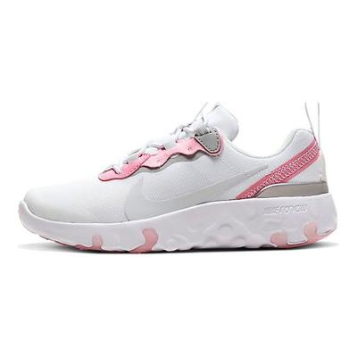 React Element 55 Bequeme Sport Stoßdämpfung Rutschfest Low-Top Kinder Laufschuhe Kinder Laufschuhe Rosa Weiß CK4082-102