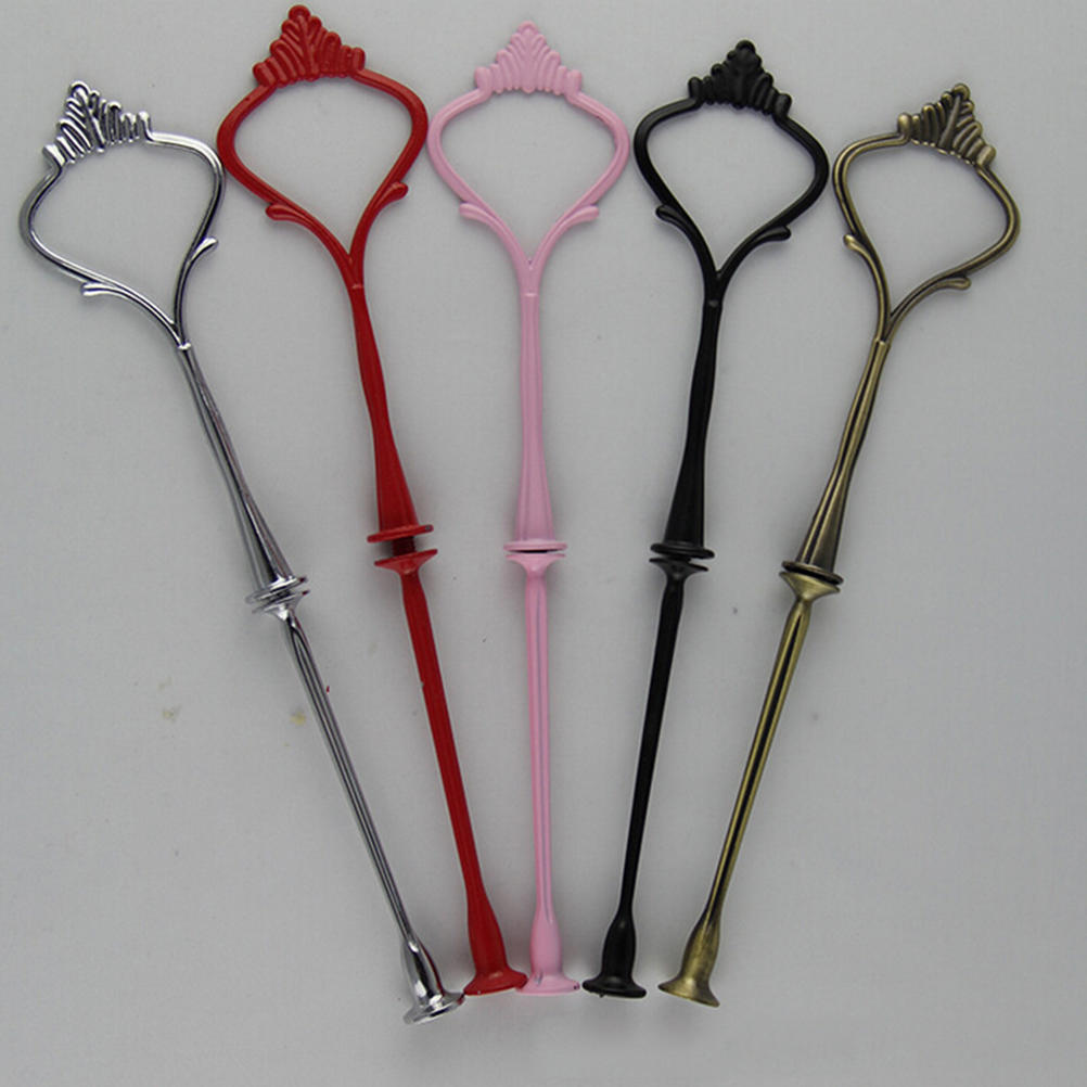 1 conjunto novo 3 ou 2 camadas bolo prato suporte alça montagem ferragens haste placa suporte