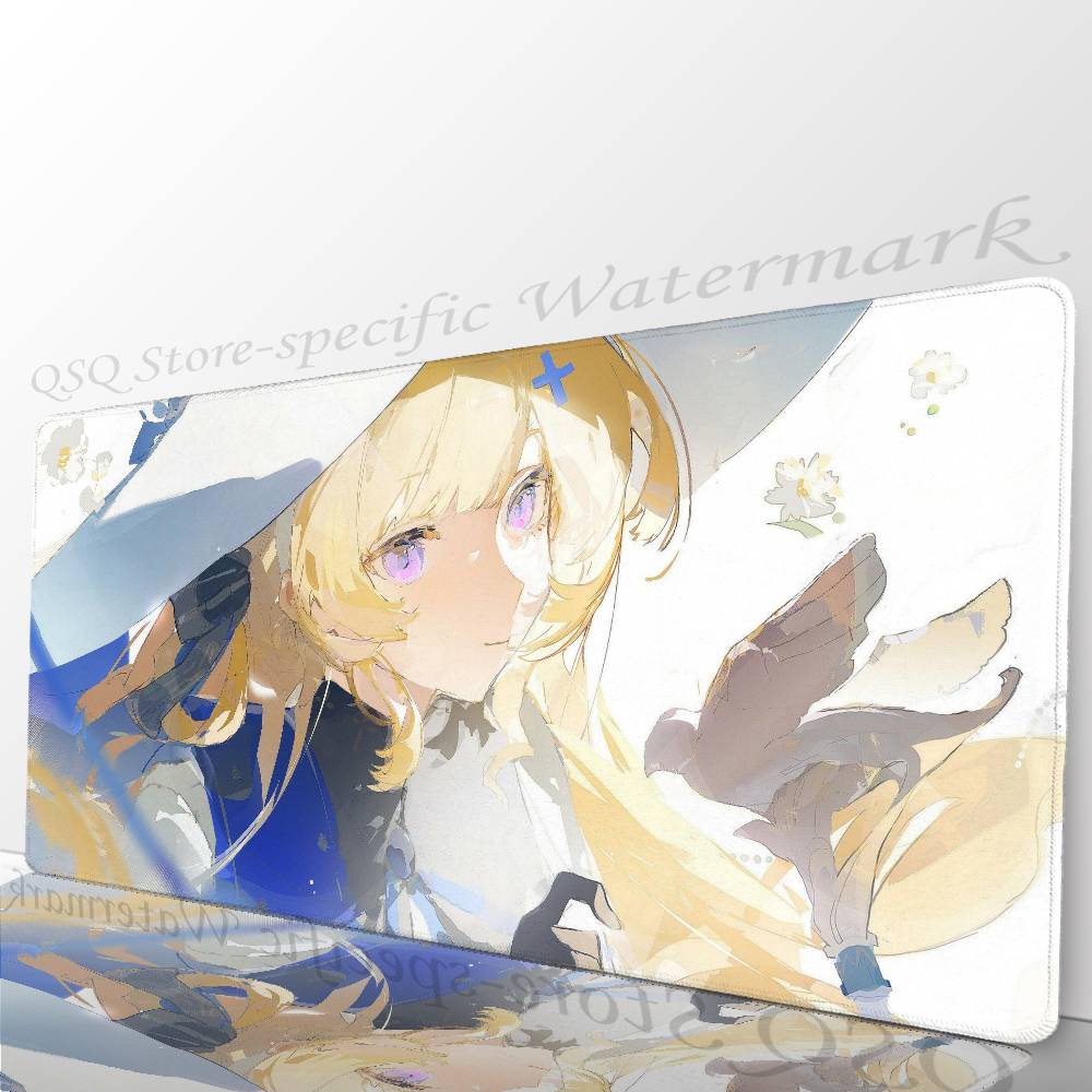 Phoebe Game W-Wuthering Waves Mousepad Mouse Mat Desk Mat With Pad Gaming Accessories Prime Gaming XXL Keyboard Pad Padding Ma