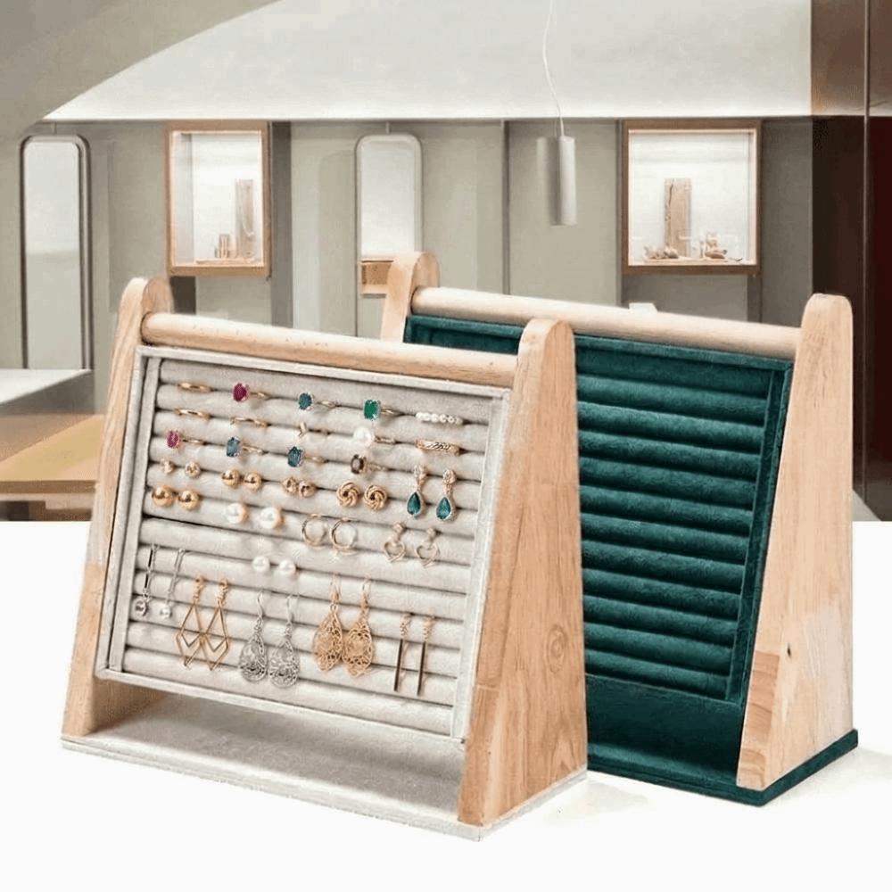 Multi-Tier Jewelry Display Rack High-end Earring Organizer Necklace Ring Holder Boutique Showcase