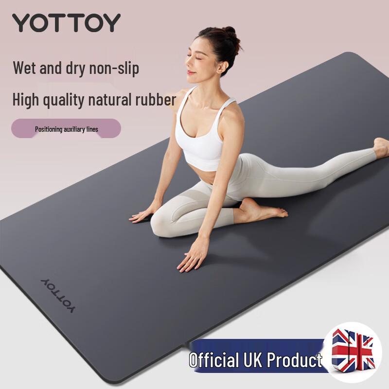 Yottoy Natural Rubber Non-Slip Yoga Mat