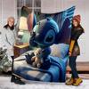 1pc S-Stitch9 Theme Blanket - Digital Print, Polyester, Cozy for All Seasons, Perfect for Outdoor, and Travel