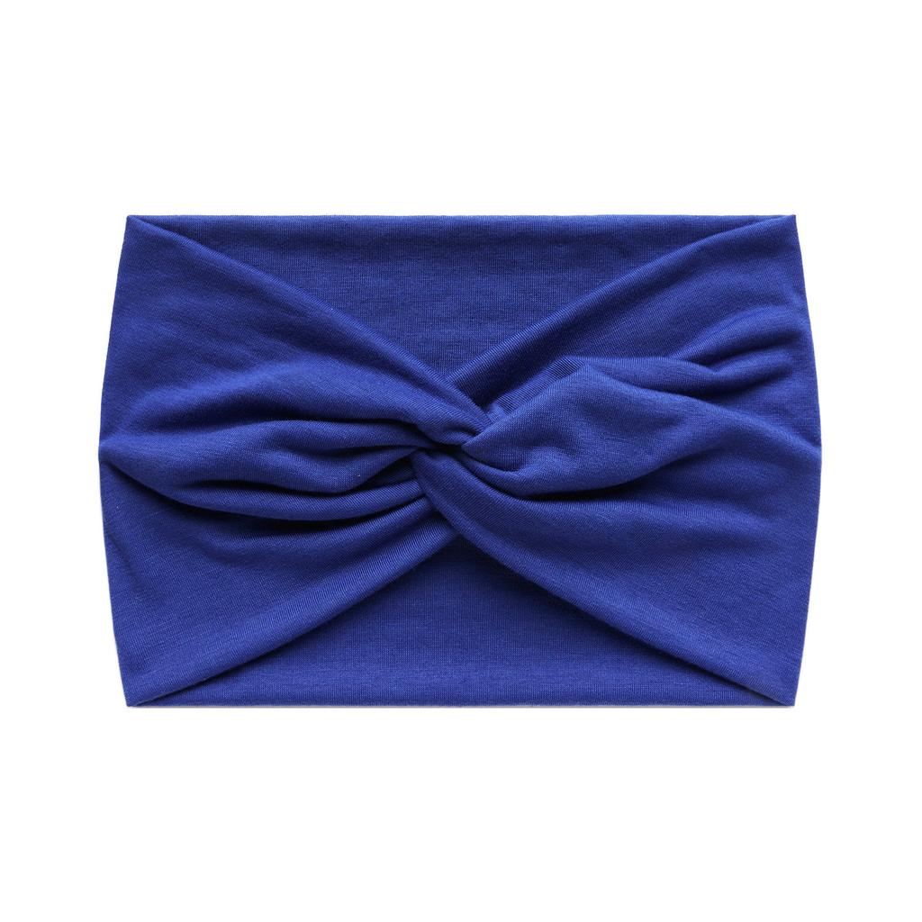 Faixa de Cabelo Esportiva Elástica Cruzada Cor Sólida Versão Larga 18cm Feminina Antiperspirante Absorvente de Suor Acessórios de Cabelo