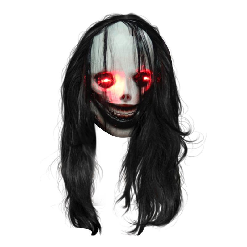 

Маска Призрака на Хэллоуин Новинка Хэллоуин Товары для дома Маска ужаса Призрачное лицо Реалистичная форма 160 грамм Маска с длинными волосами