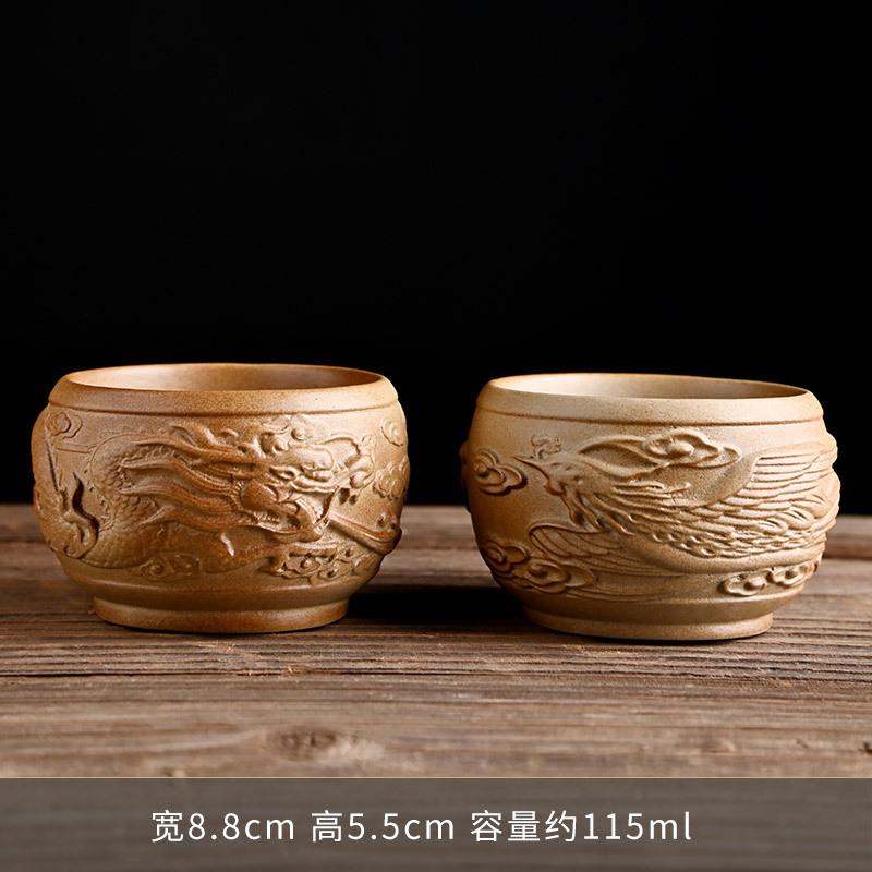 Firewood Glaze Tea Cup Kung Fu Ceramic Master Cup Household Tea Cup Single Cup Personal Exquisite Live Stream Accompanying Gift