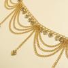 Gold Pearl Tassel Waist Chain Silver Metal Body Chain Fashion   Beach Accessories