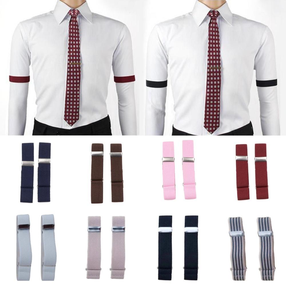 3Pairs Non-slip Shirt Armband Sleeve Hold Up Sleeve Garter Strap Fashion Business Arm Band  Wedding
