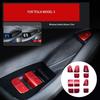 Interior Grade Enhancement Car Door Lift Button Switch Sticker Trim Decals
