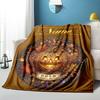 1PC Custom Name Autumn Harvest Festival outdooor Flannel blankets Throw Blanket All-Season Throw Gift Bedspread for Couch, Bed, Camping Holiday Birthd