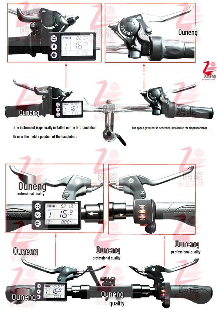 Ultra-Quiet Sine Wave Electric Bicycle Controller, 36V/48V 350W for Mountain Bikes