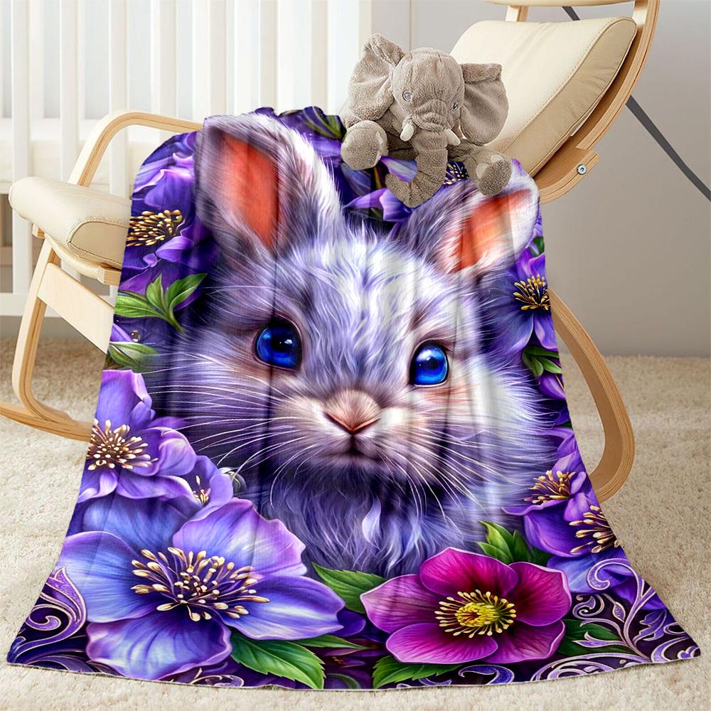 

Easter Eggs And Bunnies Blanket,Suitable for sofas, offices, travel, living rooms, Gifts to relatives and friends, Blanket,Suitable for all seasons. 80cmx120cm