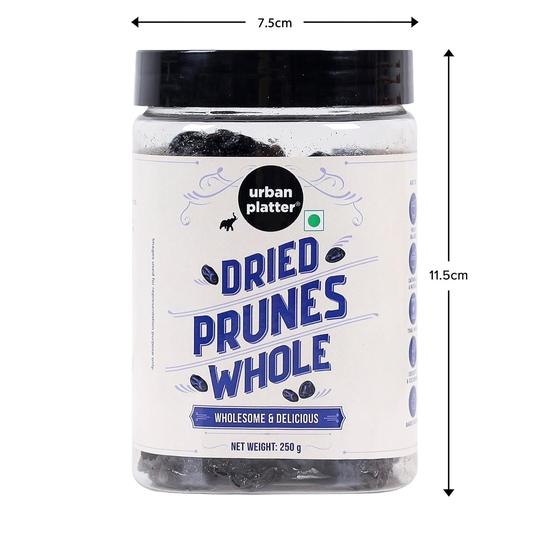 Urban Platter Entsteinte kalifornische Pflaumen, 250g [Getrocknete Pflaumen | Ballaststoffquelle | Ohne Zuckerzusatz]