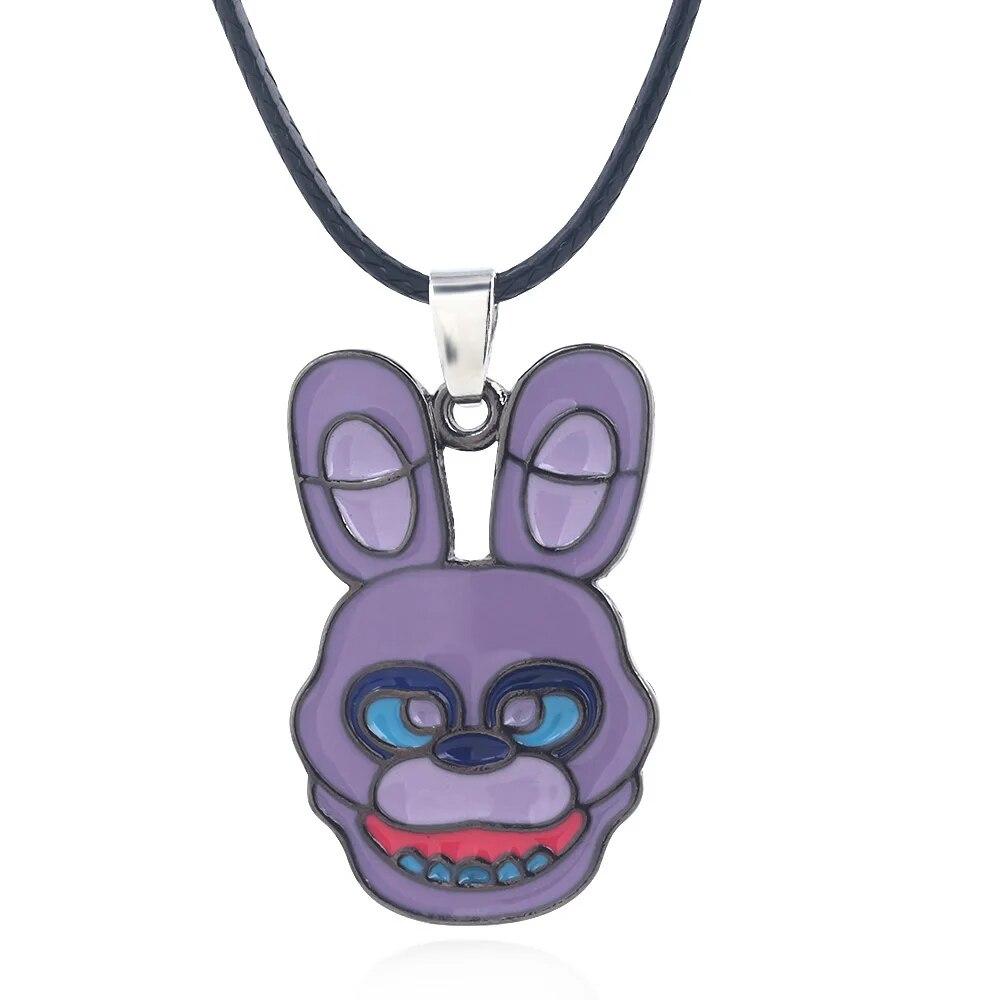 

Аниме игра FNAF ожерелье Фредди Foxy Bonnie фигурки кукол-животных кулон ожерелье ювелирные аксессуары детский подарок