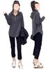 Plus Size Women's Hooded Sweatshirt - Slimming, Long Sleeve, Belly Cover, Fall 2025