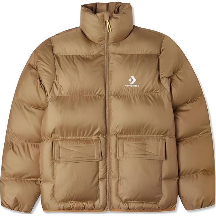 Converse Puffer Jacket Men's Earth Yellow 10023798-A03
