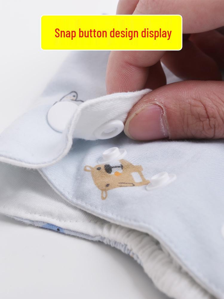 Waterproof Cotton Baby Diaper Pants - Breathable, Leakproof, Washable Snap-On Training Pants for Newborns and Infants