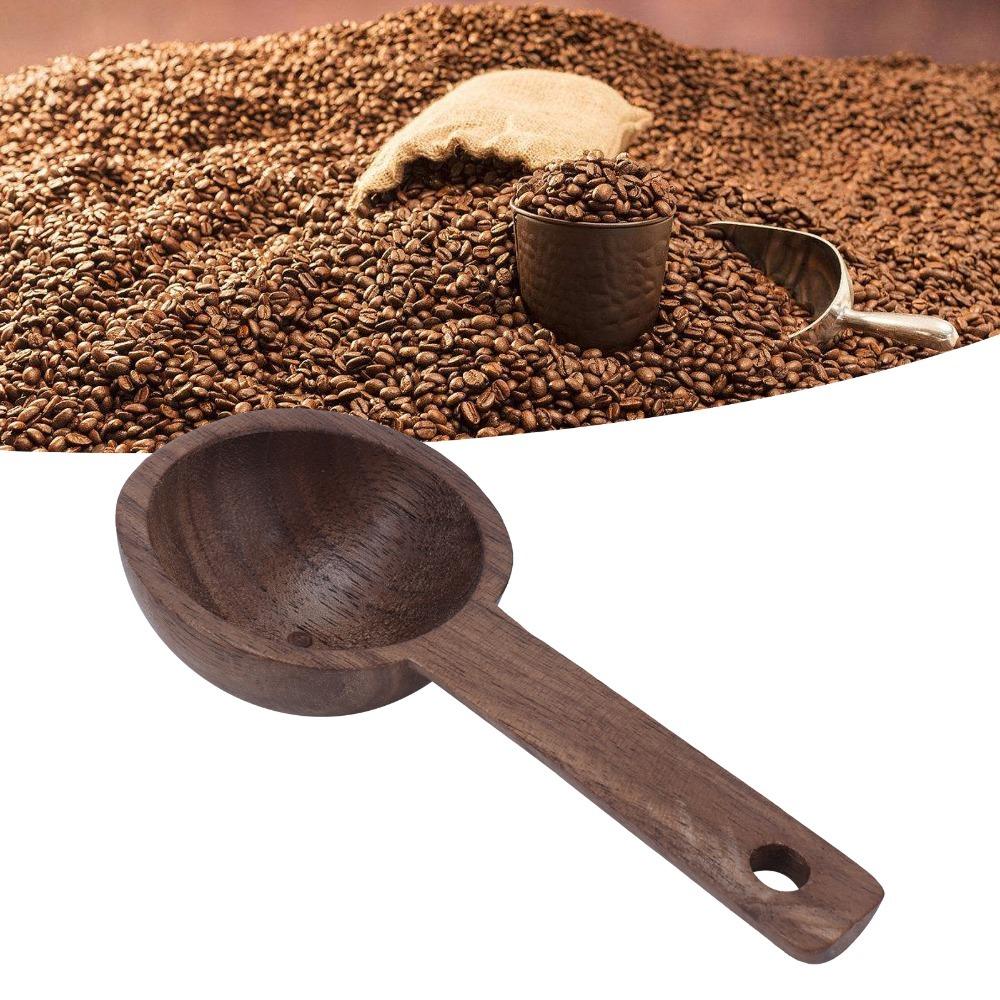 Wooden Measuring Spoon Elegant Walnut Teaspoon Coffee Accessories Wooden Spoon Coffee Brewing