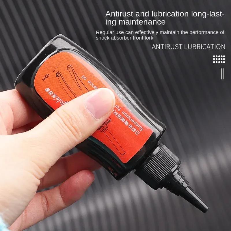 60ML Mountain Bike Absorber Silicone Oil Lubricating Front Fork Shock Absorber Oil Front and Rear Shock Oil Maintenance
