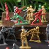 12/36pcs 5cm Plastic Soldier Figurin Sand Table Exercise Military Model Scene Props Desktop Decoration Collection Gift YMY