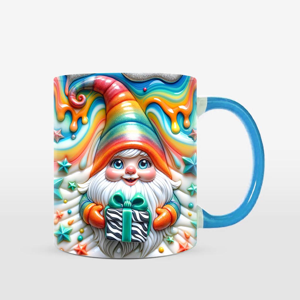 3D Christmas Gnome Christmas Ceramic Coffee Mug Tea Cup New Xmas