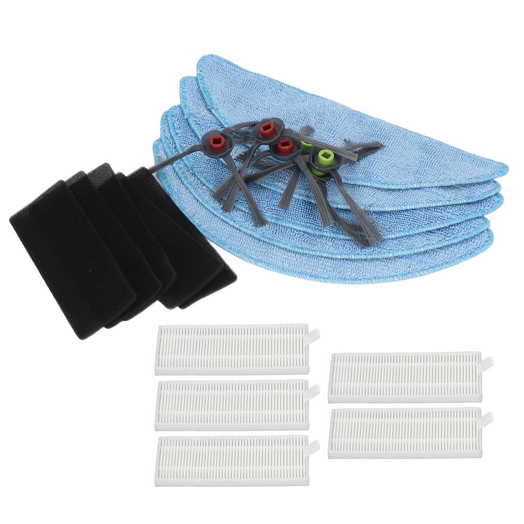 Robot Cleaner Rag Filter Set Replaceable Reusable Robot Cleaner Side Brush Set for Yeedi K600 K700