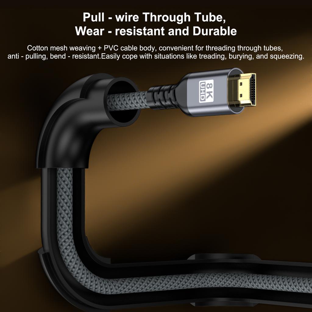 Gold plating HDMI 2.1 Cable 8K 60Hz 4K 120Hz 48Gbps Cable Super High Speed for HDTV Laptop Projector PS5 1M 2M 3M 5M 7M 10M