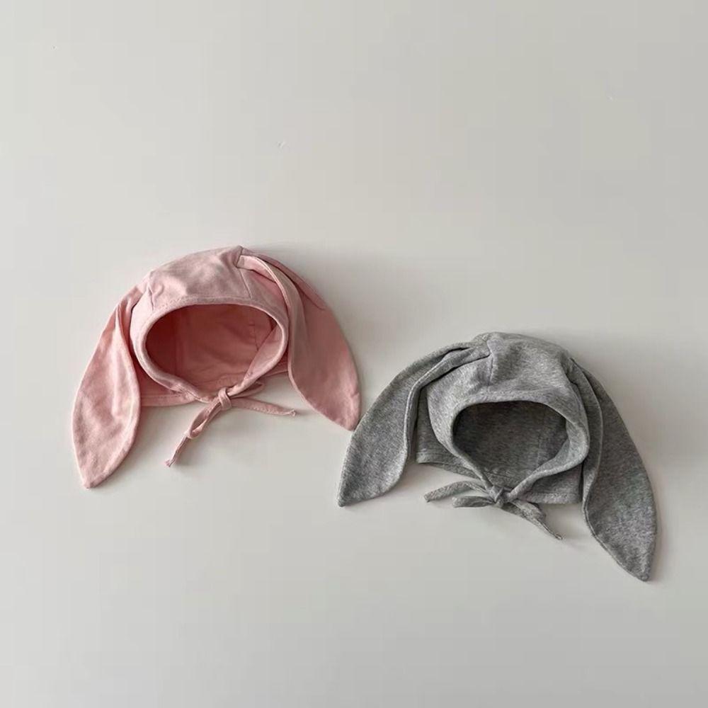 Windproof Bonnet Beany Hat No Brim Newborn Infant Hats Super Cute Baby Rabbit Ear Hat  Newborn Use