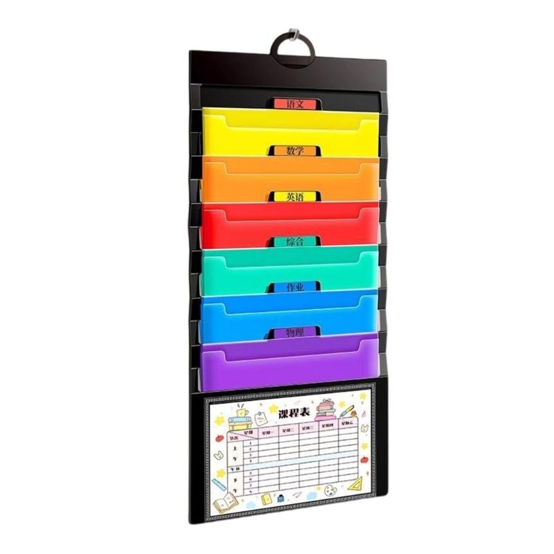 6 Pocket File Bag Expandable Letter Size File Organiser Sorting Case High Capacity Folding Document Organiser  for Offic 1