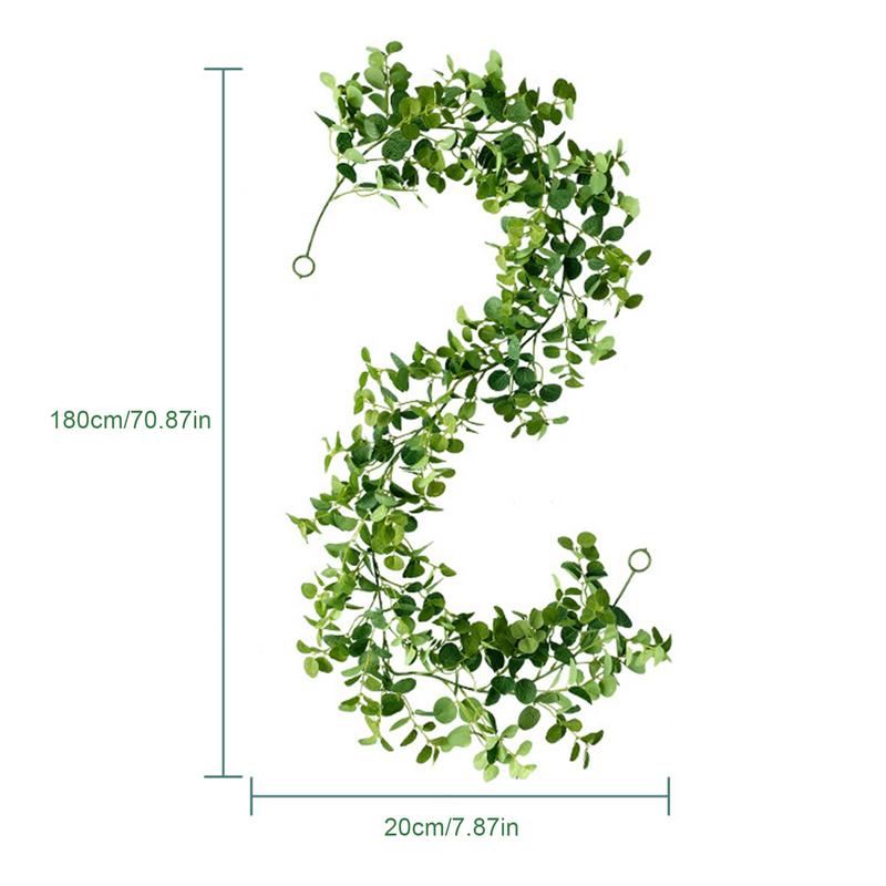 Faux Vines 70in Long Green Vines Decorations Faux Vines Ever Green Vines Decor For Swing Balcony Garden Birthday Bedroom