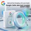 Google 30W USB-C to USB-C Fast Charging Cable for Pixel Devices