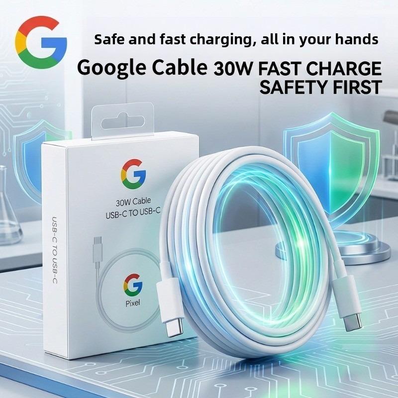 Google 30W USB-C to USB-C Fast Charging Cable for Pixel Devices