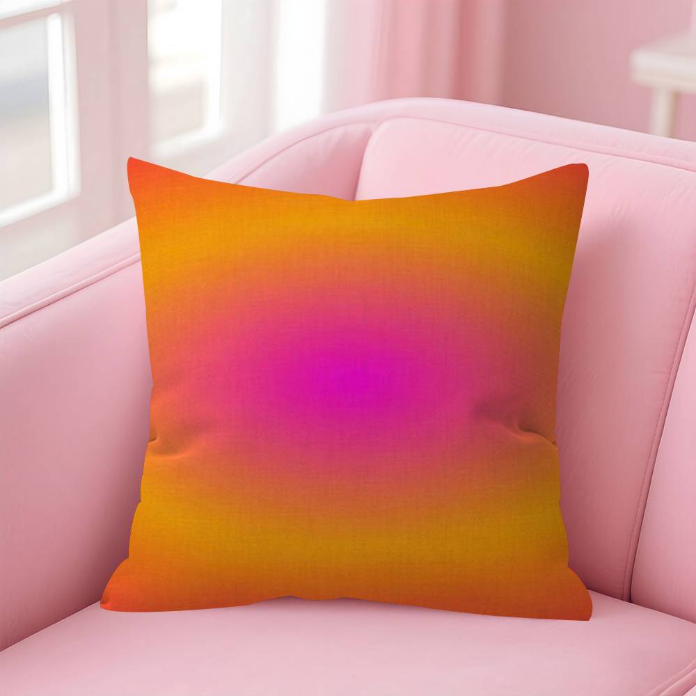 Gradient Halo Pillowcase Toon Gift Cushion Cover Bedroom Home Sofa Chair Seat Decor Pillow Case
