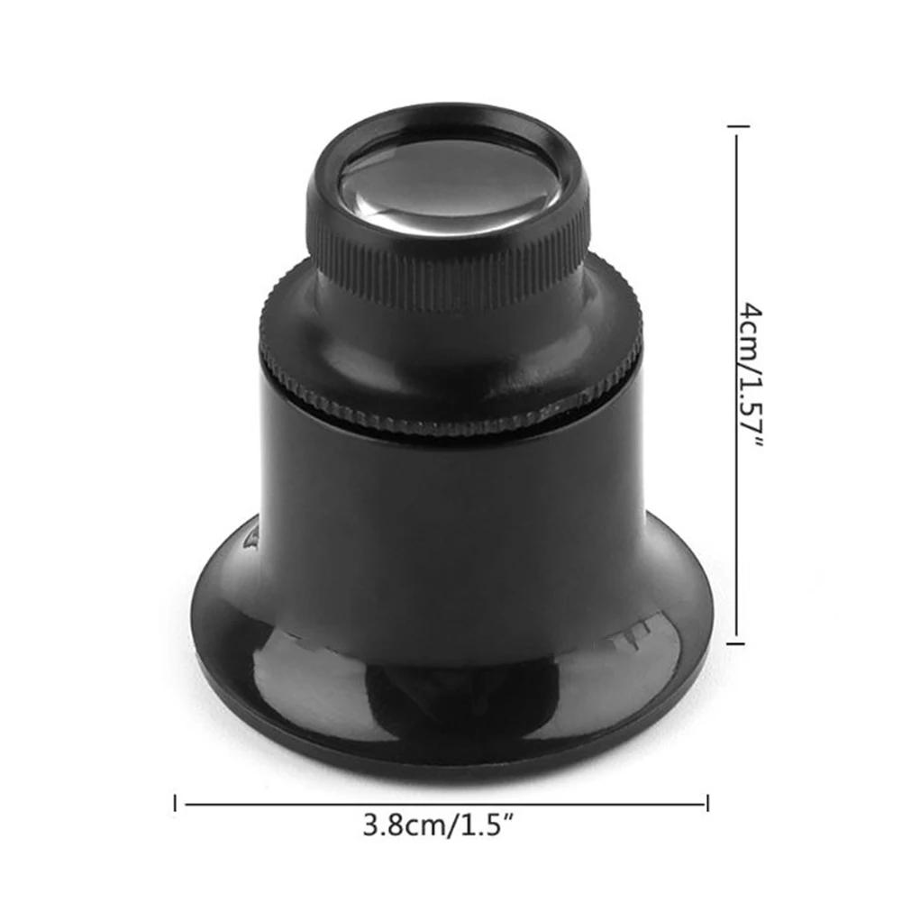 1-10PCS 20X Jeweler Watch Magnifier Tool Portable Monocular Magnifying Glass Loupe Lens for Eye Magnifier Len Watchmakers