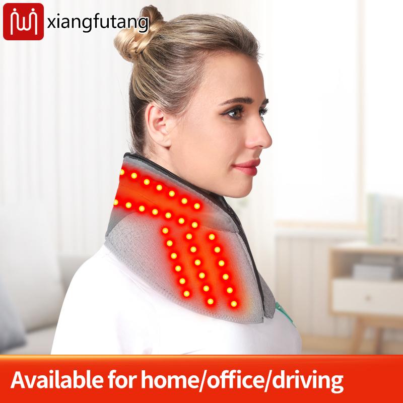 Red Light Bead Heated Neck Gaiter Relieves Cervical Soreness Discomfort Shoulder Muscle Stiffness Suitable For Neck Massager