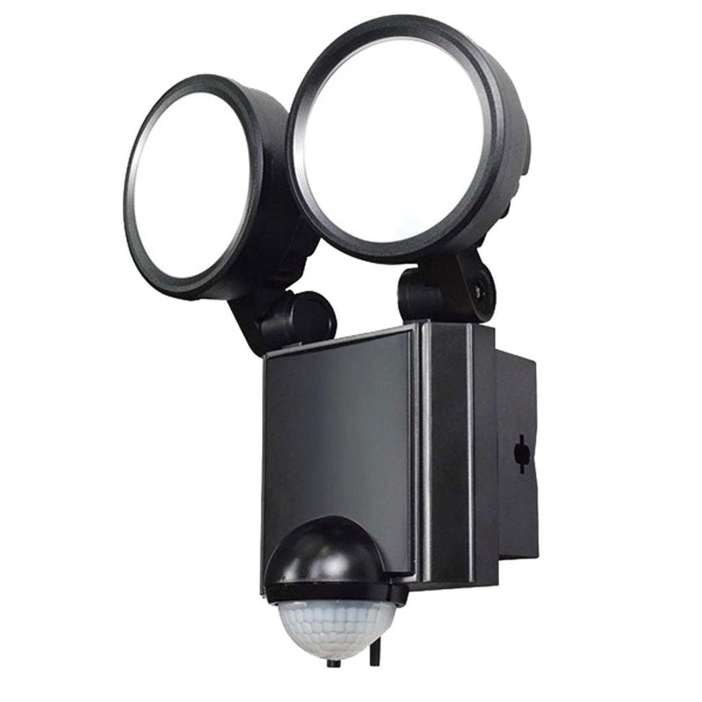 ELPA ESL-SS802AC LED Sensor Light, 2 Lights, Security, Approx. 3.0m, Water Resistant: IPX4 (Splash-Proof)