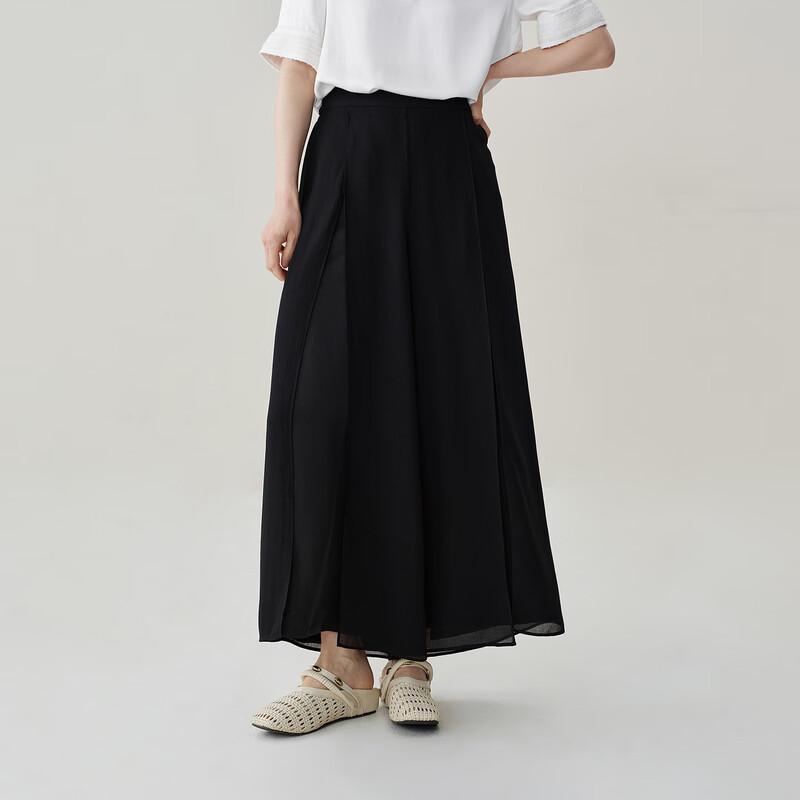 Women s New Chinese Style Chiffon Wide-Leg Pants L