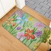 1 Stück Anti-Ermüdungs-Küchenteppiche, Bunter Blumendruck, Wasserdicht, Rutschfest, Dick gepolsterte Küchenmatte, Strapazierfähige Komfort-Stehmatte für die Küche